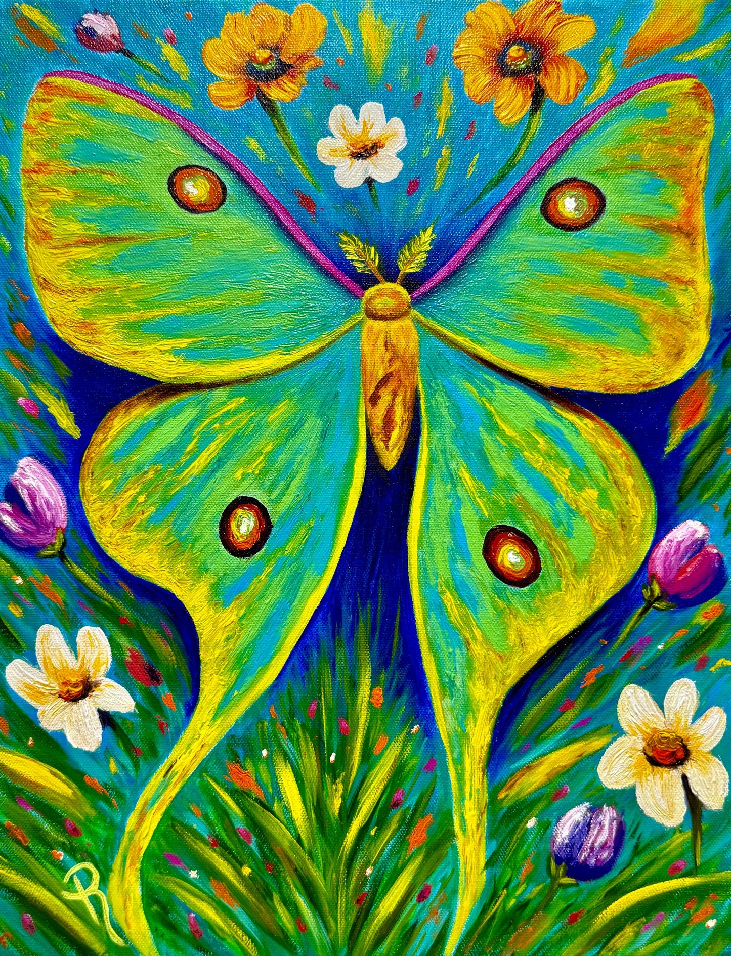 Luminous Luna Oil Painting
