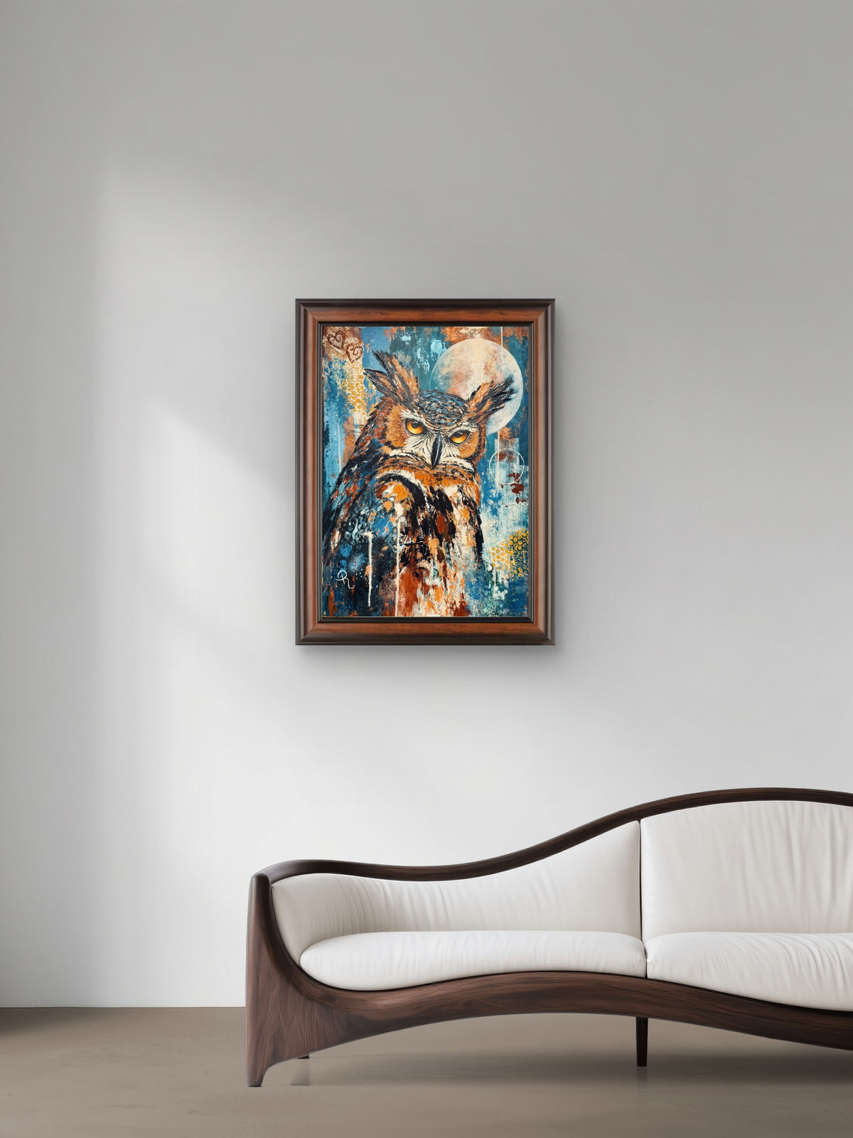 Within the Blue Light Acrylic Painting