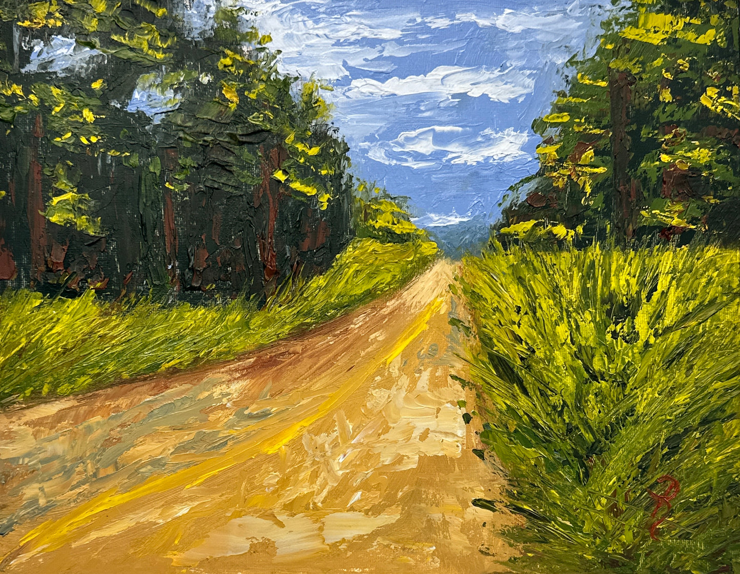 The Road to Somewhere Oil Painting
