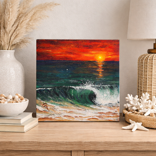 The Moment It Turns Acrylic Painting