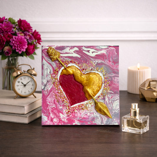 Gold Struck Acrylic Painting