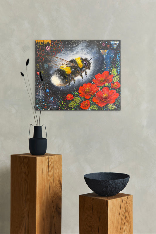 The Last Nectar Acrylic Painting