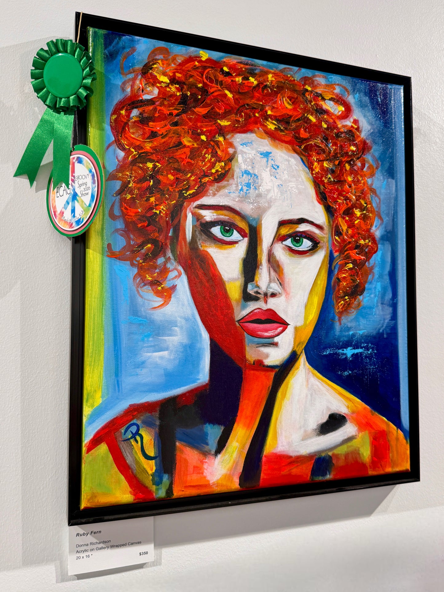 Ruby Fern Acrylic Painting