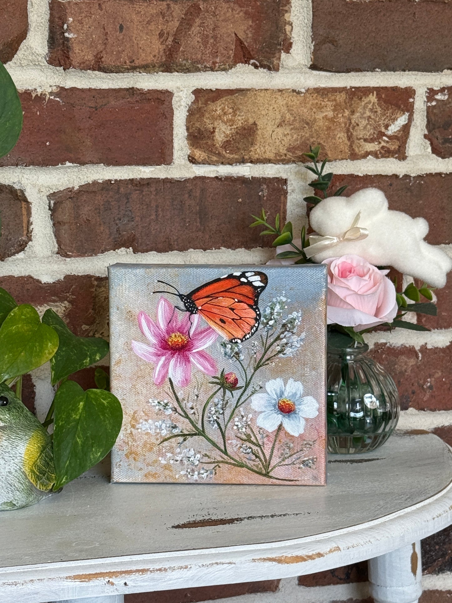 Flutter & Bloom Acrylic Painting
