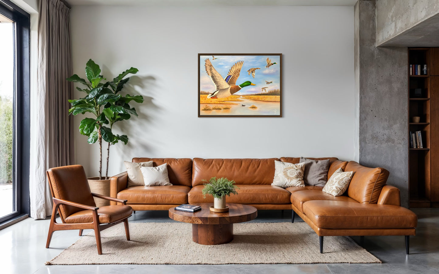 Wings Over Wetlands Oil Painting