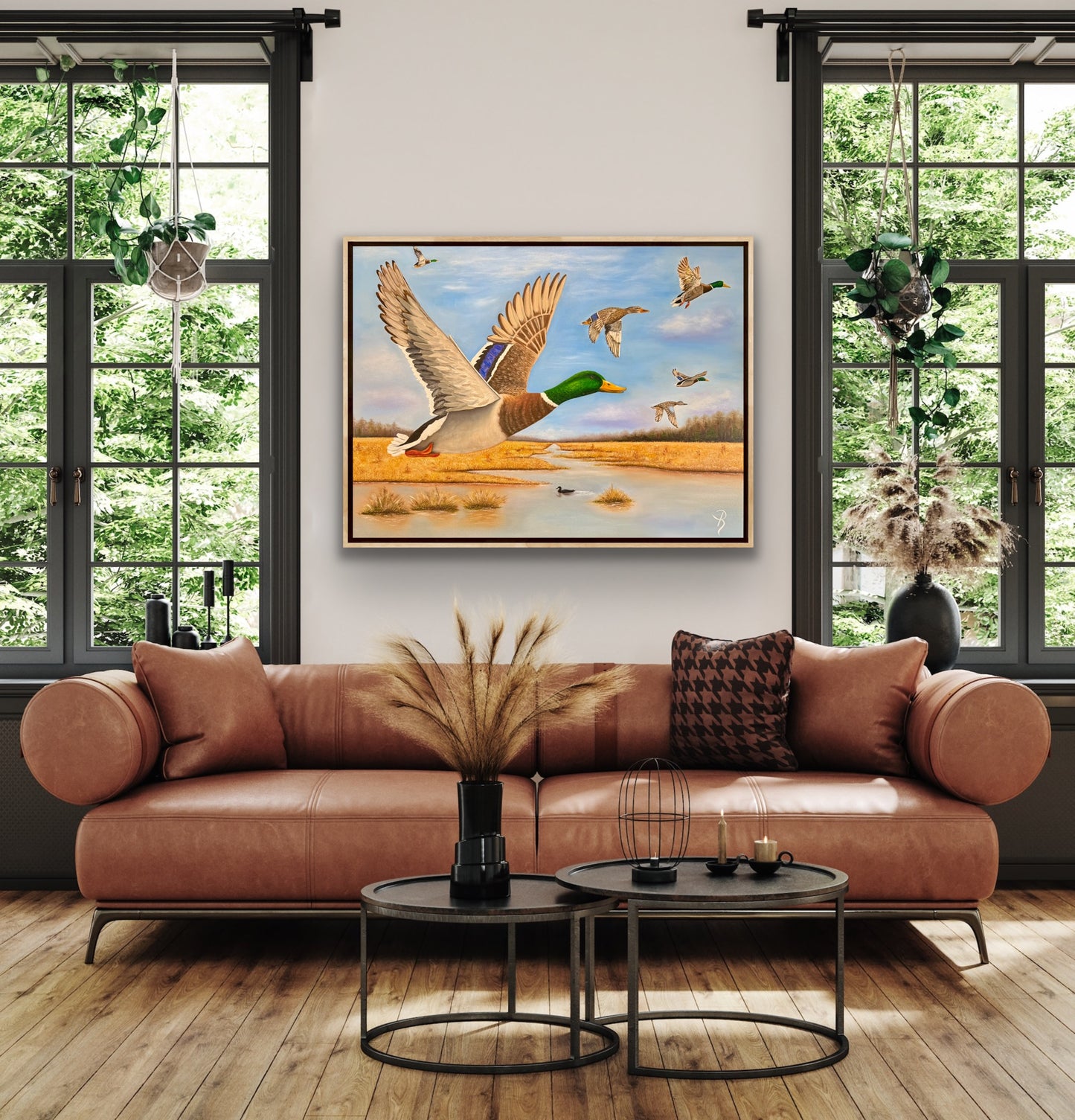 Wings Over Wetlands Oil Painting