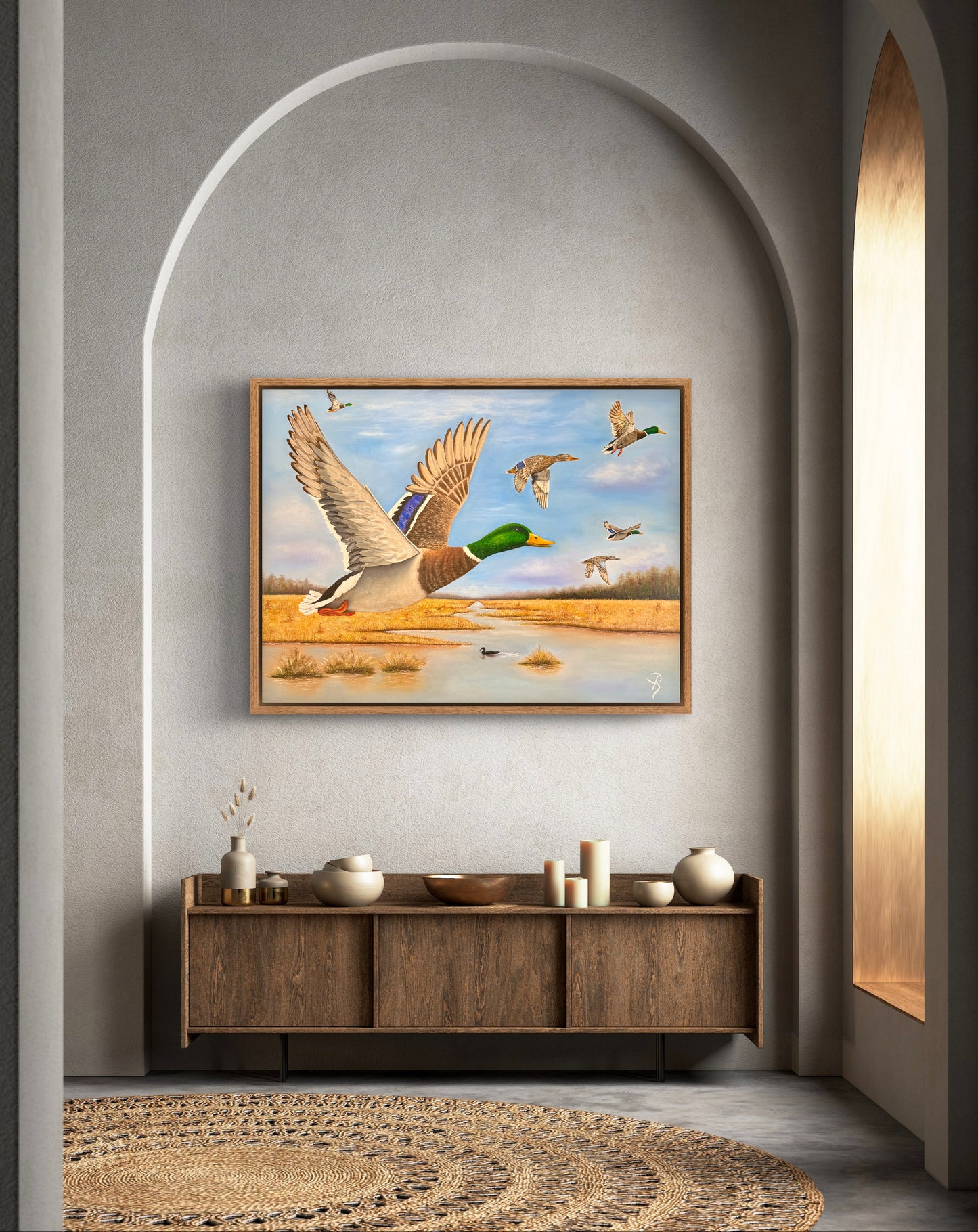 Wings Over Wetlands Oil Painting
