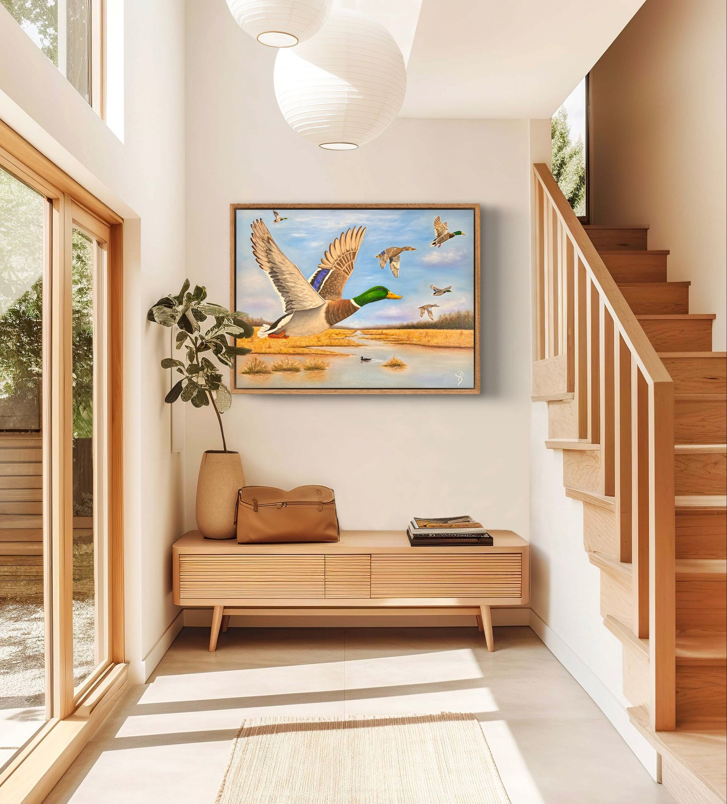 Wings Over Wetlands Oil Painting