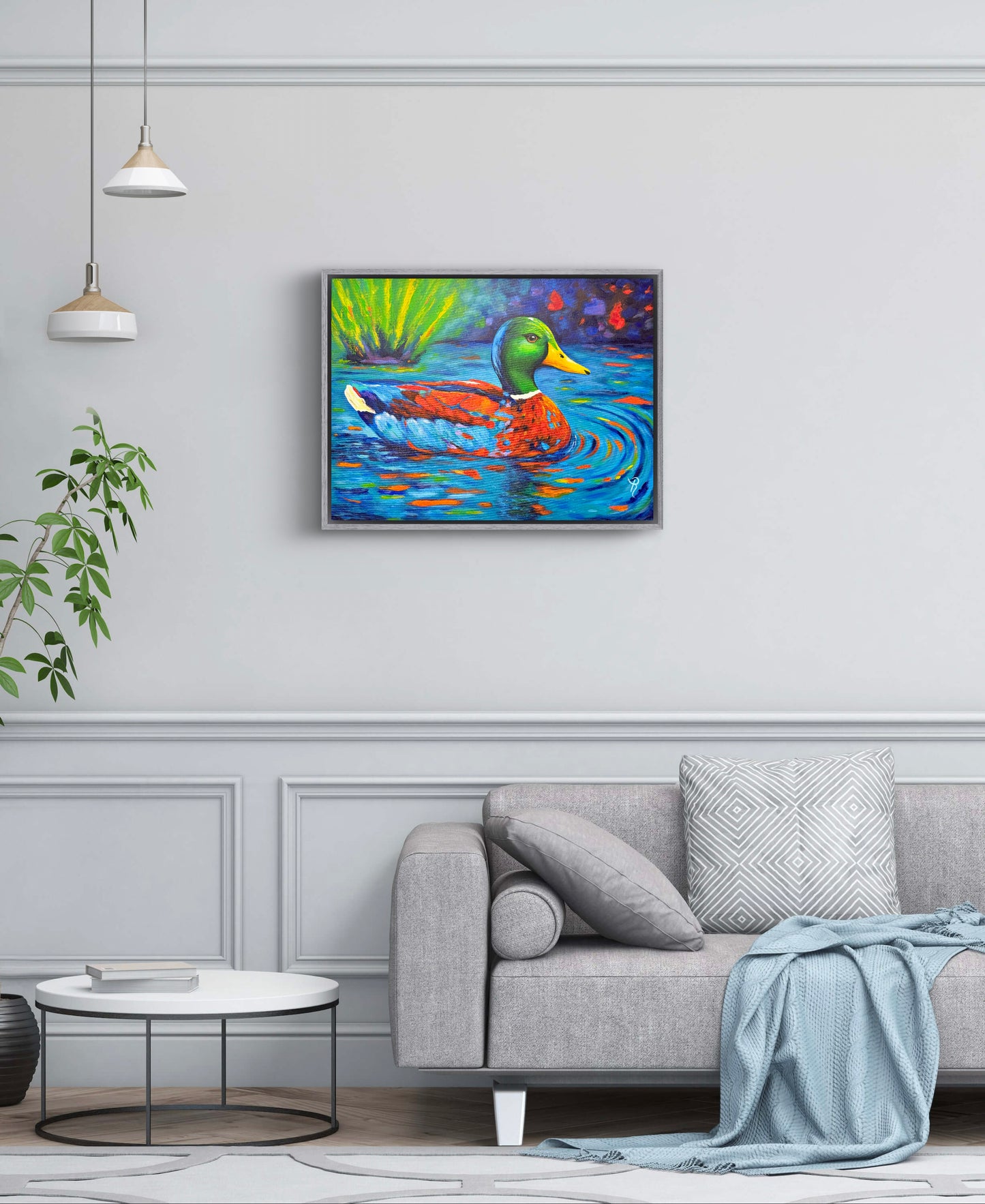 Color Me Quackers Acrylic Painting