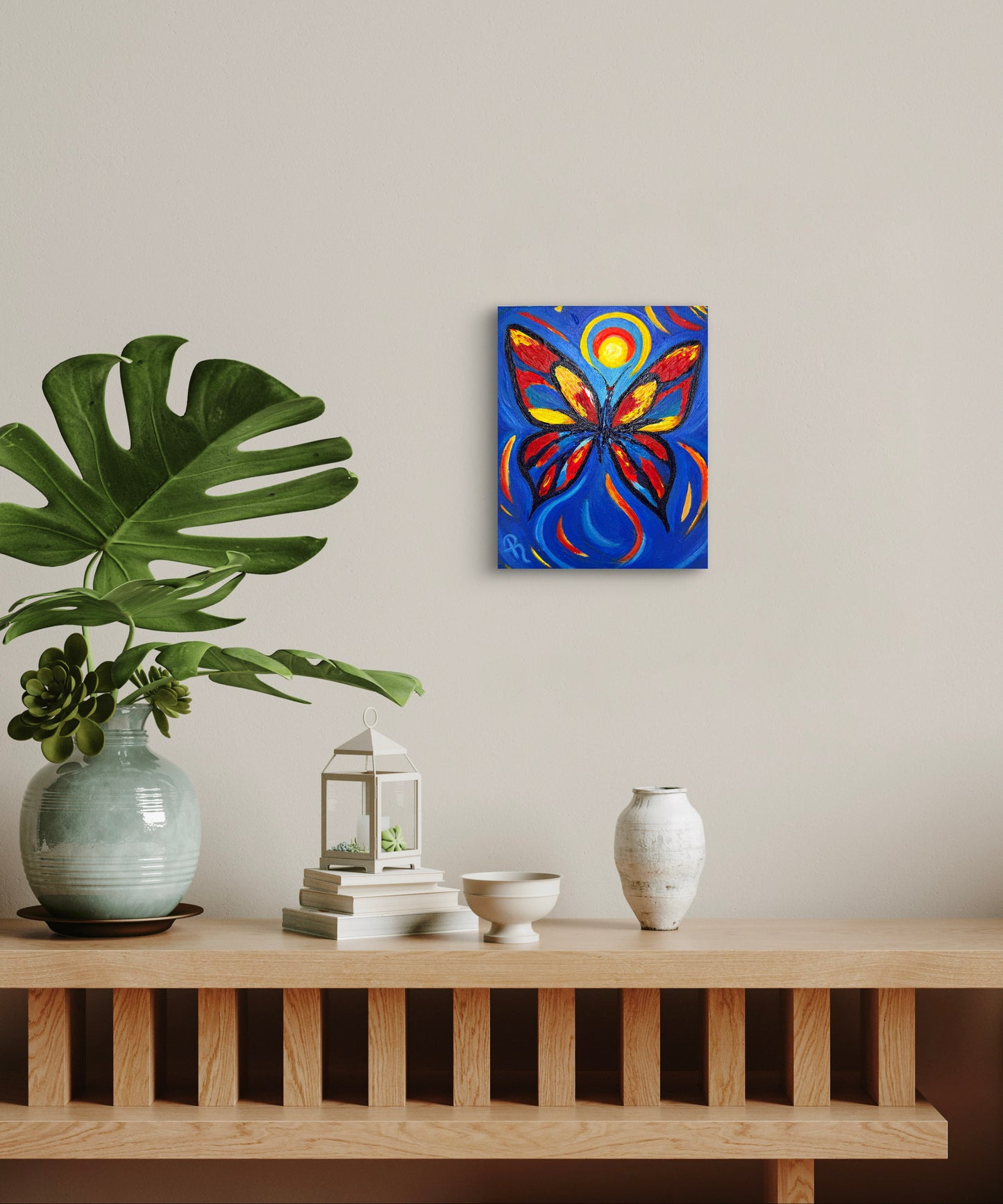 Firefly Butterfly Acrylic Painting