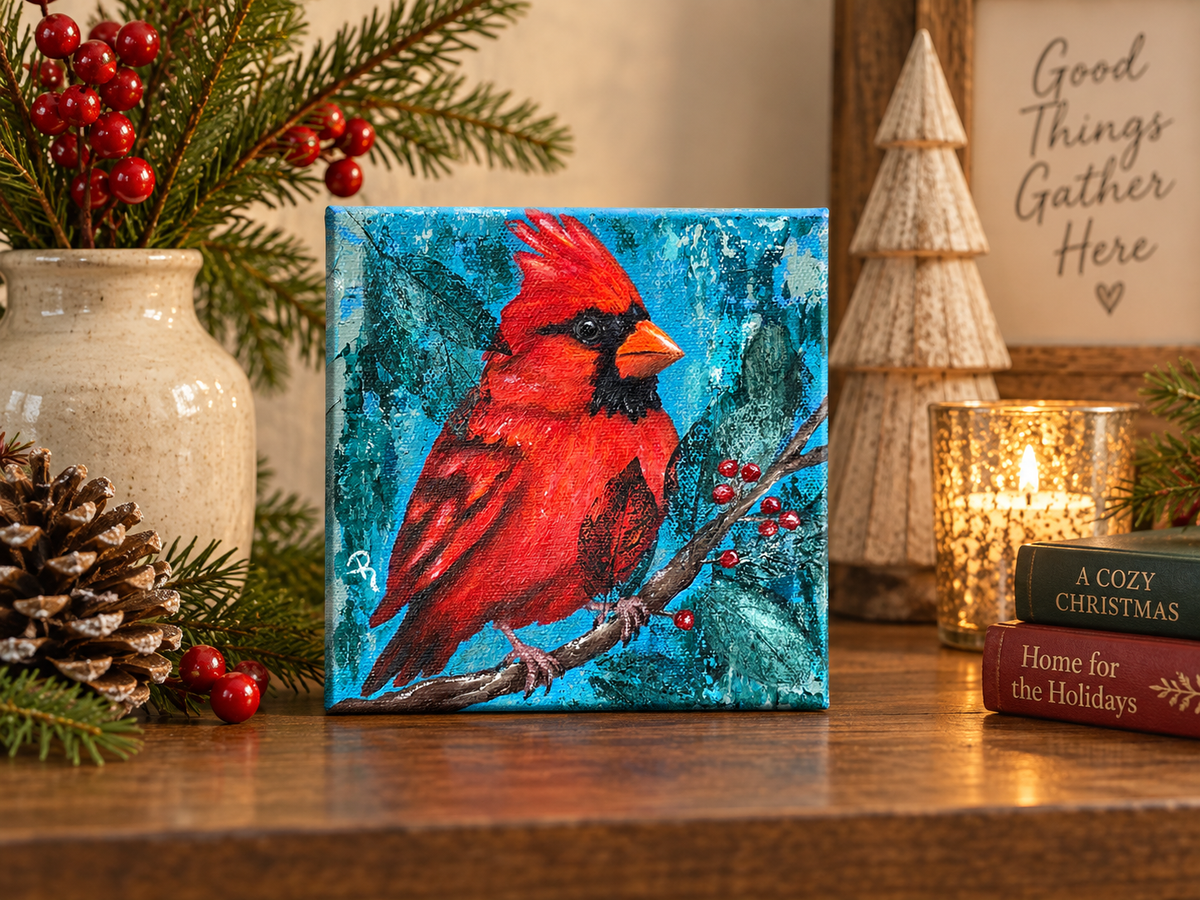 Berry Bright Acrylic Painting