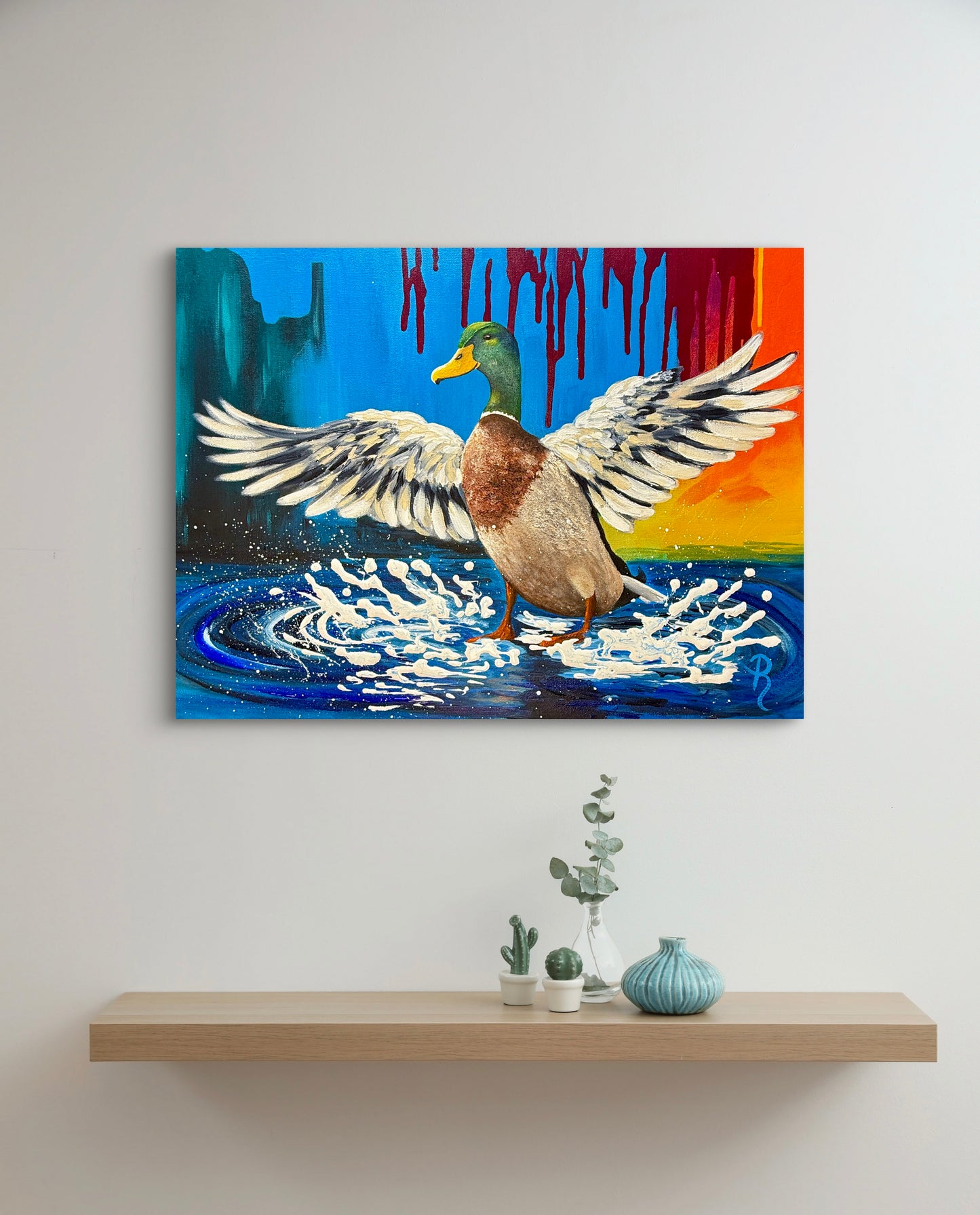 Splashdown Acrylic Painting