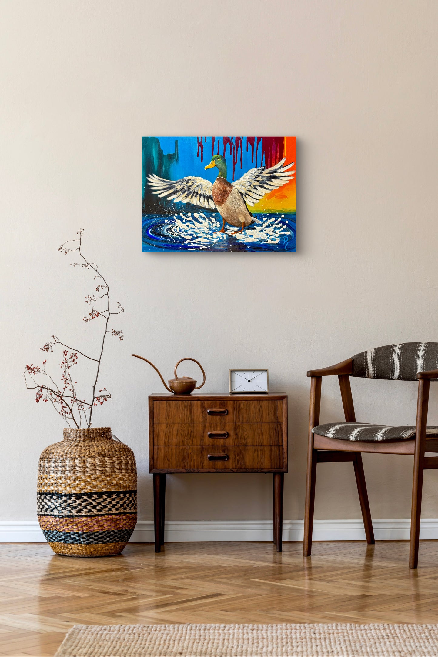 Splashdown Acrylic Painting