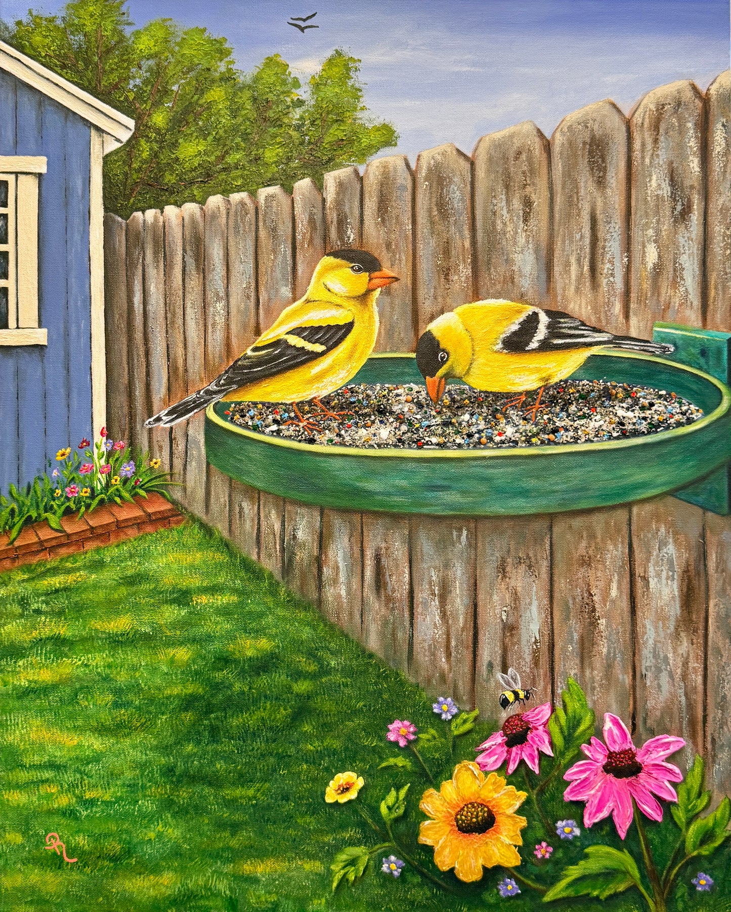 Breakfast for Two Art Print on Cradled Wood Panel