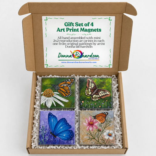 Mini 2x2 Acrylic Art Magnets - Set of 4