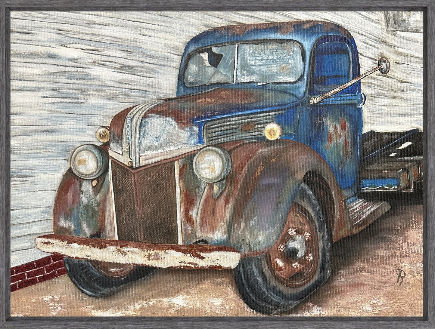 The Old Ford Truck on Highway 96 Acrylic Painting