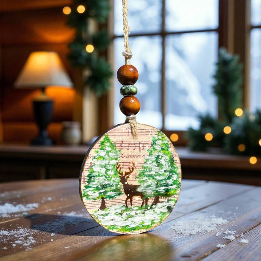 Hand Painted Wooden Ornaments