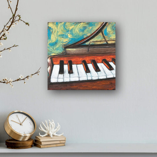 Play Me a Tune Piano Acrylic Painting