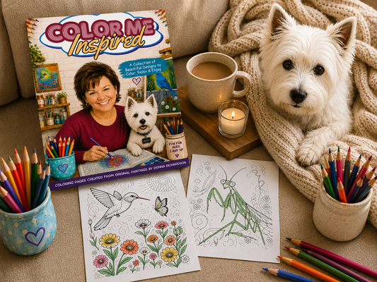 Introducing Color Me Inspired: A Coloring Book Born from Real Paintings