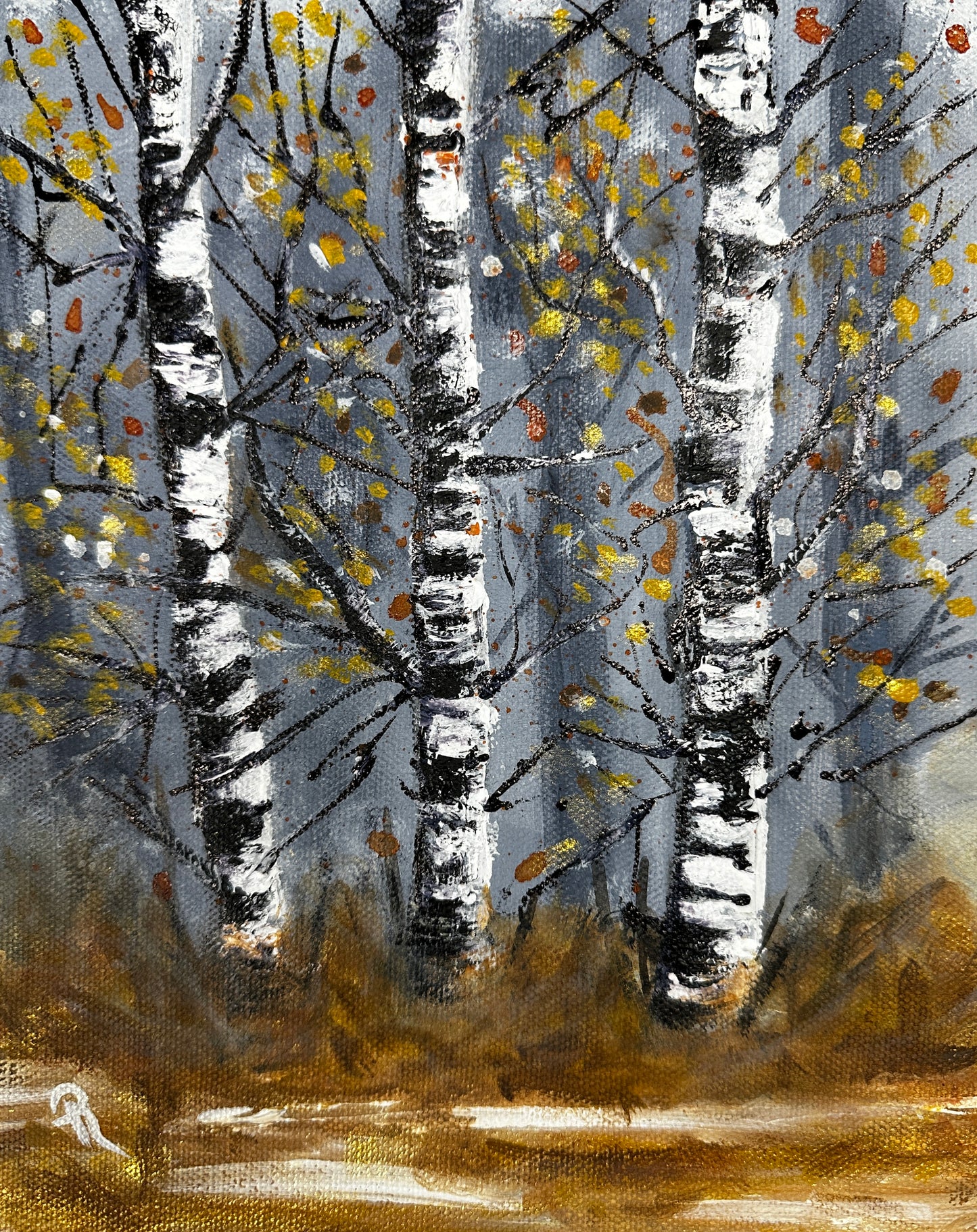 Aspen Dreams Acrylic Painting