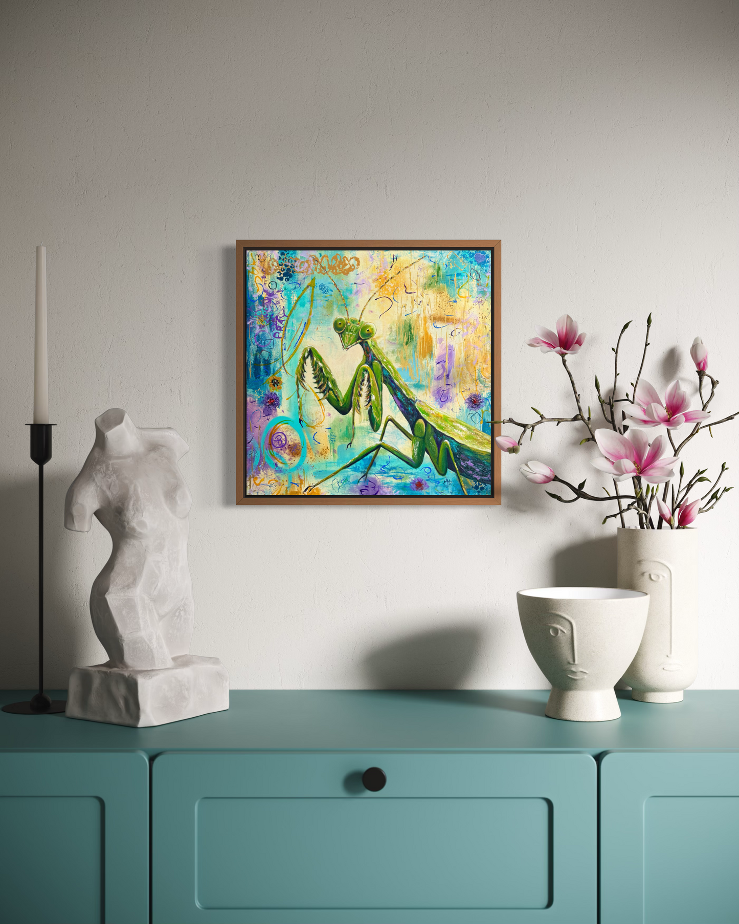 Pray Tell Mixed Media Painting