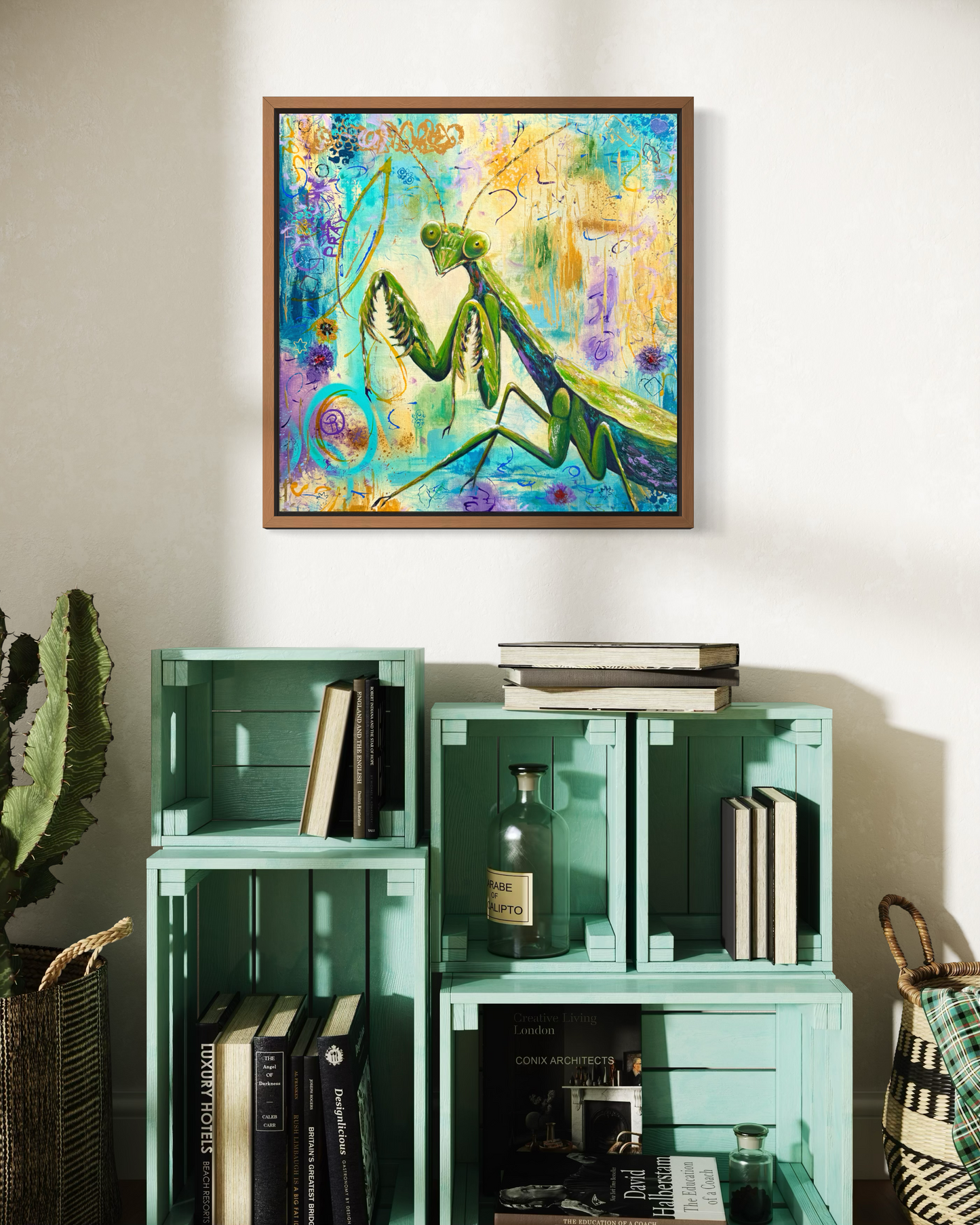 Pray Tell Mixed Media Painting