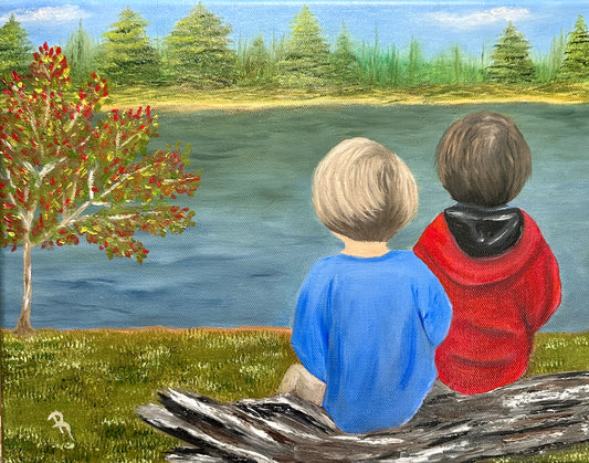 Grandchildren - Commissioned - Oil Painting