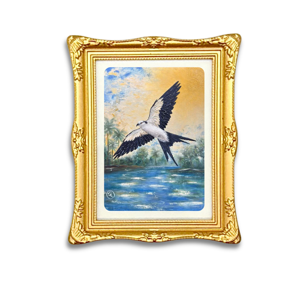 Mini Gold Framed Art Print Magnets
