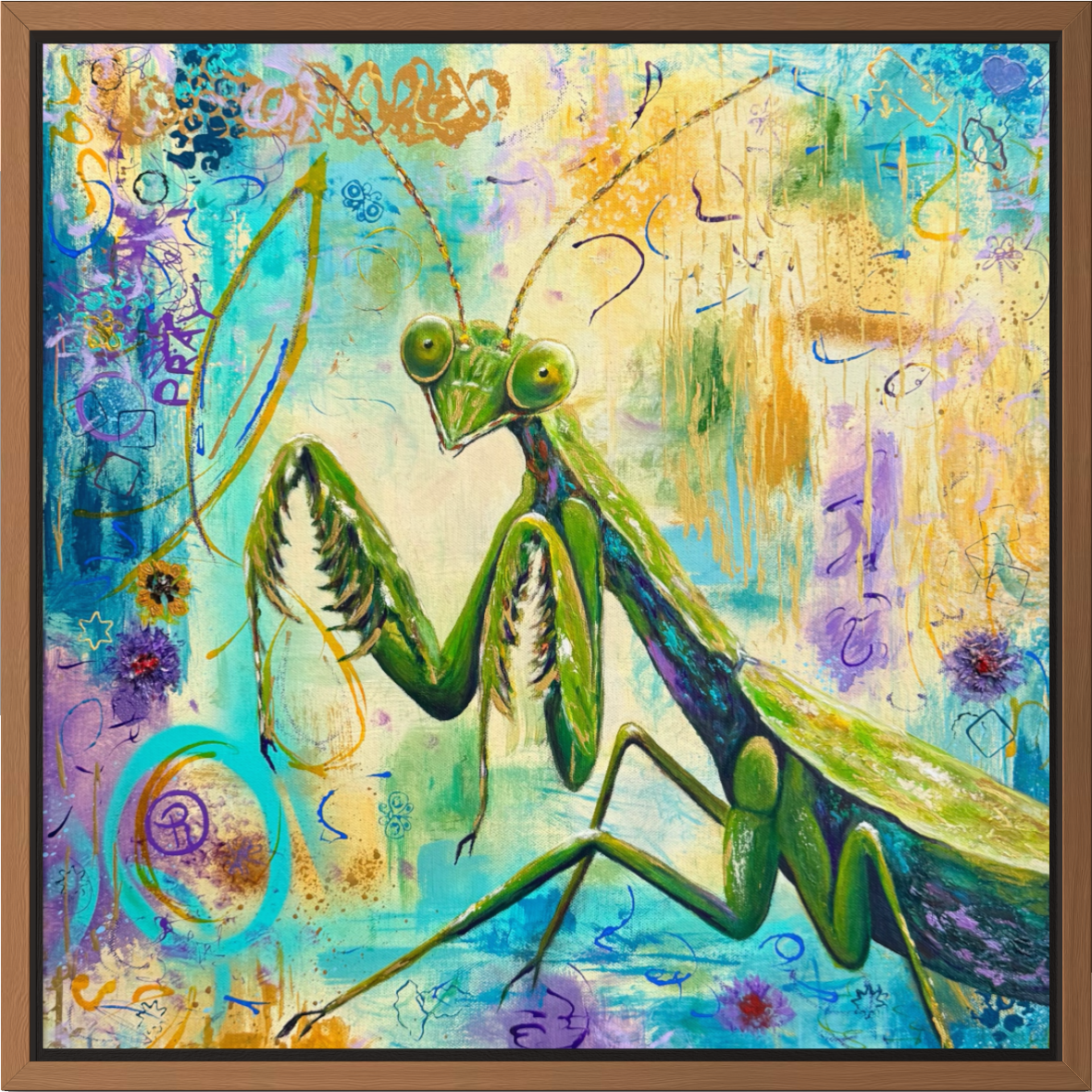 Pray Tell Mixed Media Painting