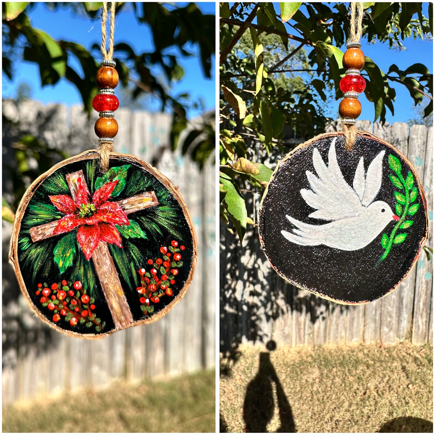 Hand Painted Wooden Ornaments