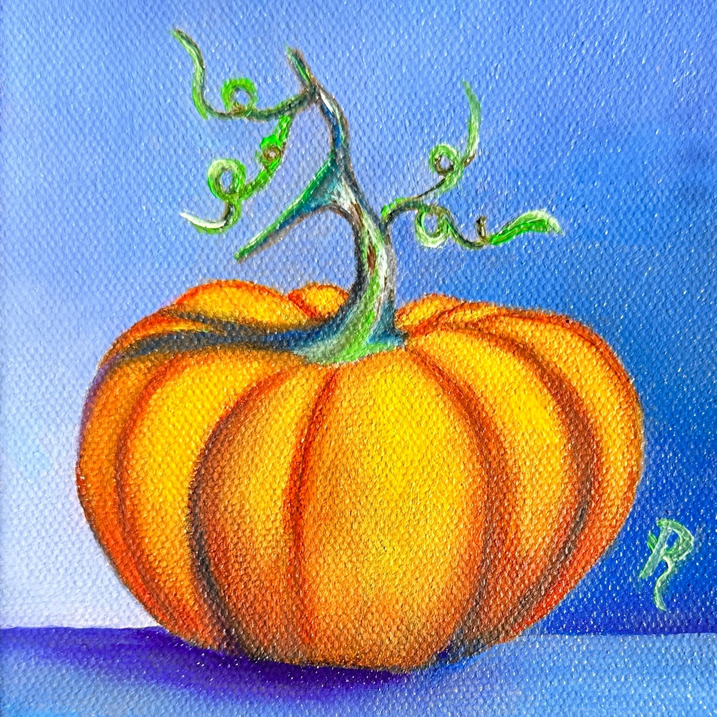 Mystic Pumpkin Oil Painting