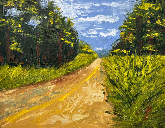 Road to Somewhere Oil Painting