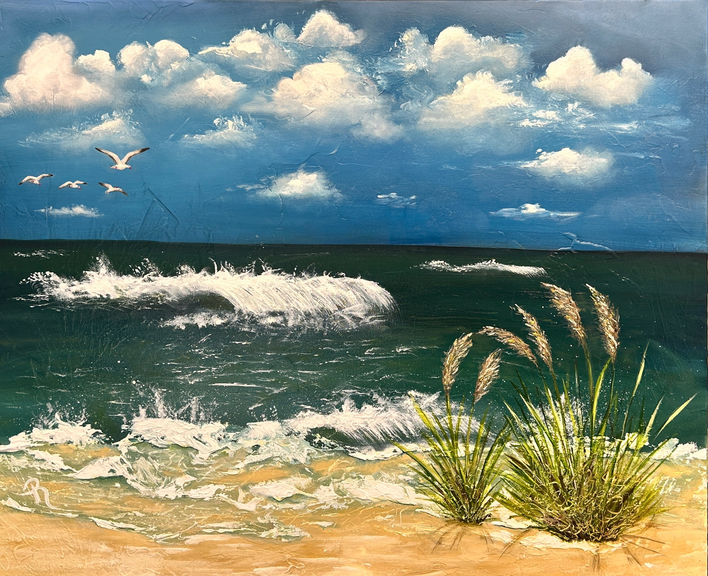 The Emerald Sea Oil Painting