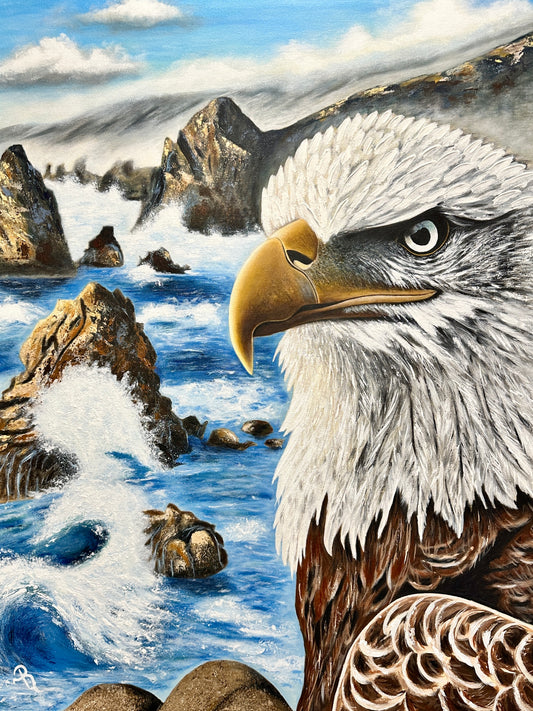 The Pacific Watchman Acrylic Painting