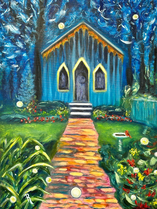 Prattvillage Garden's Little Chapel Oil Painting