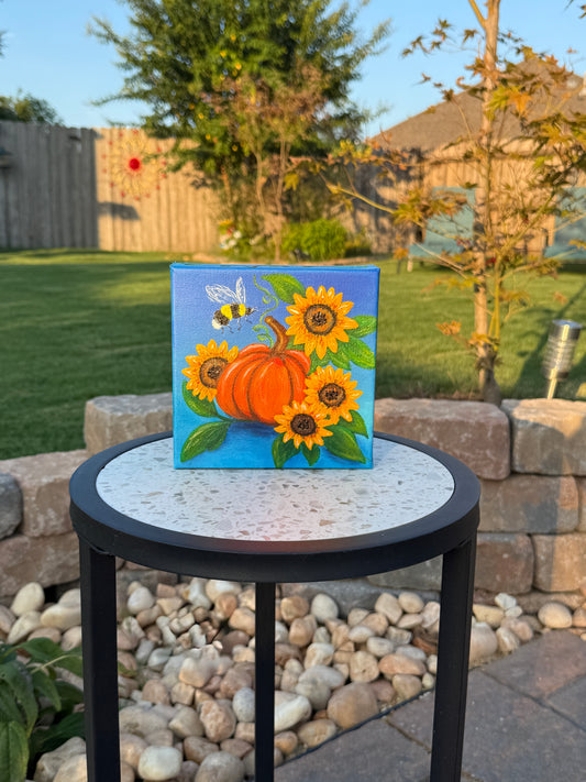 Autumn Joy Acrylic Painting