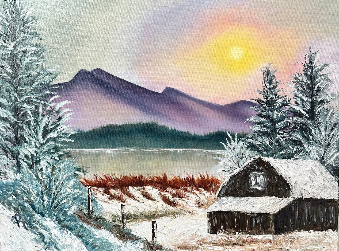 Whispers of Winter Oil Painting