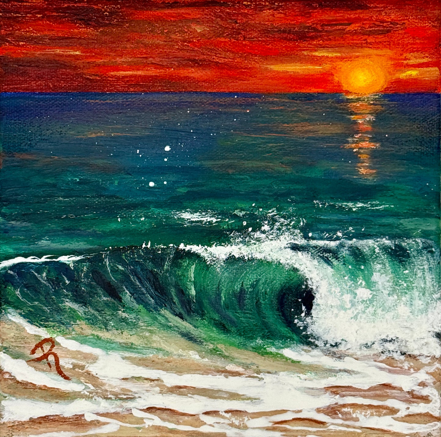 The Moment It Turns Acrylic Painting