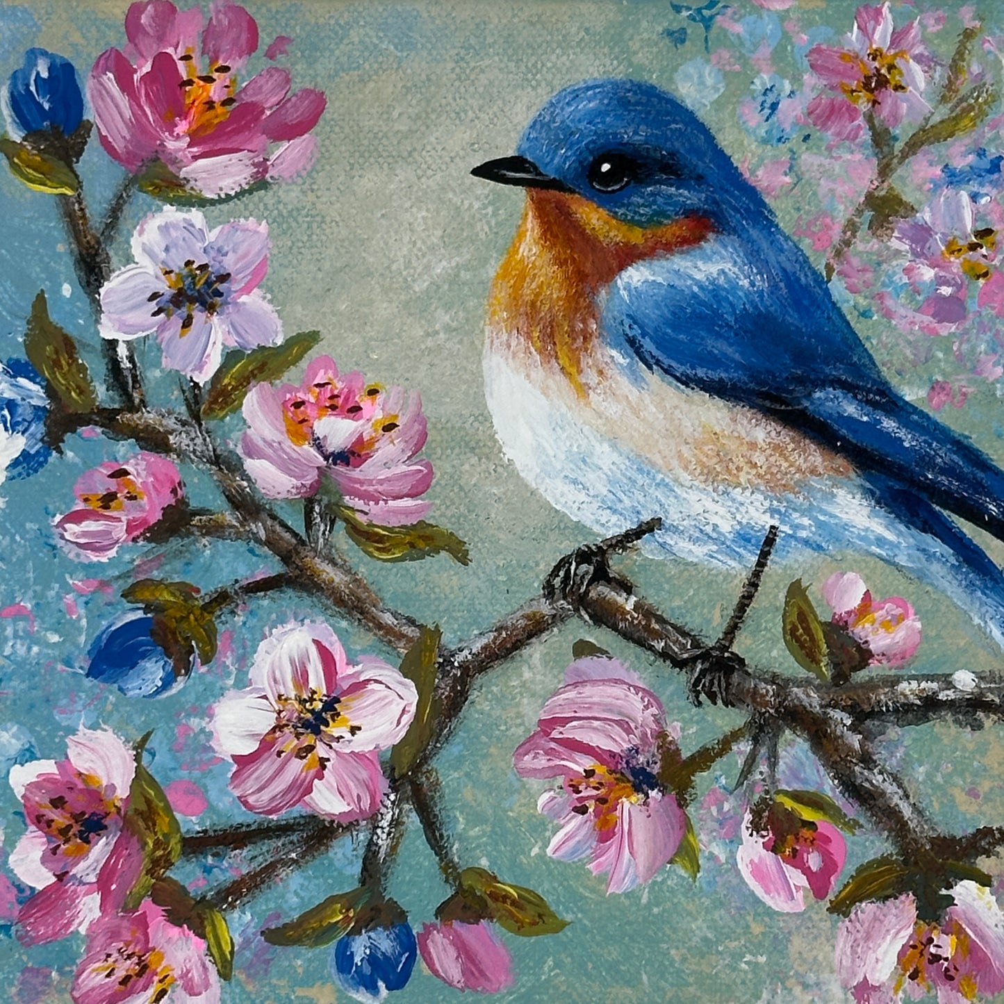 Spring Joy Acrylic Painting