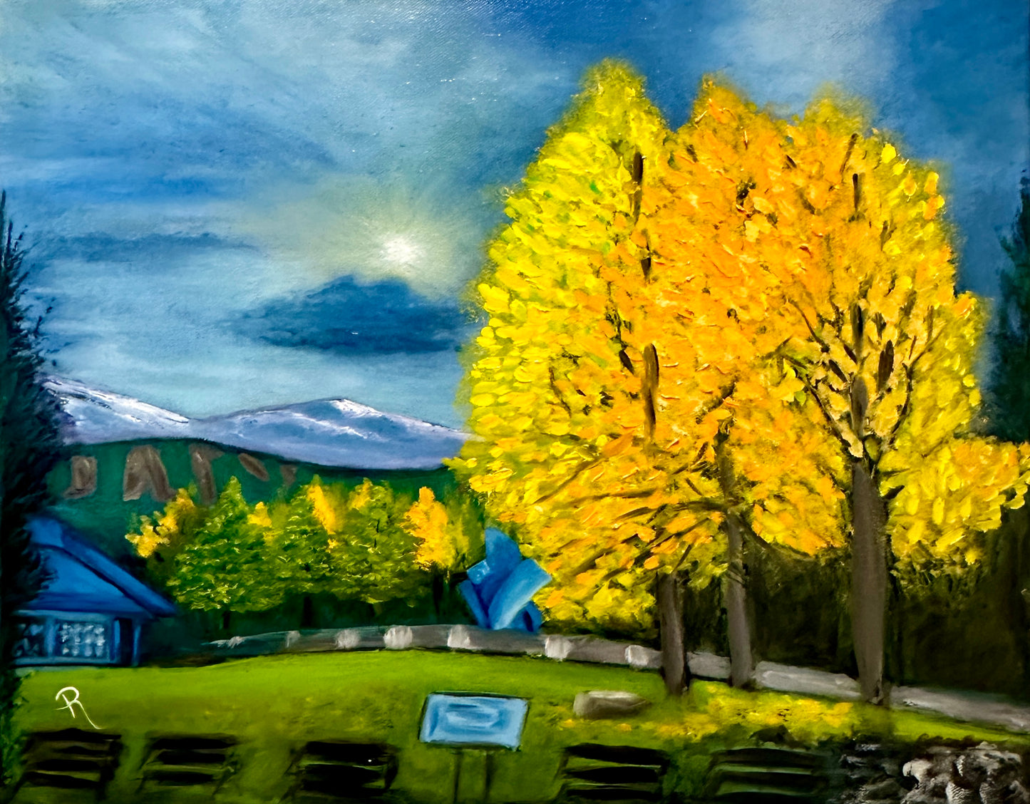 Breckenridge in Fall Oil Painting