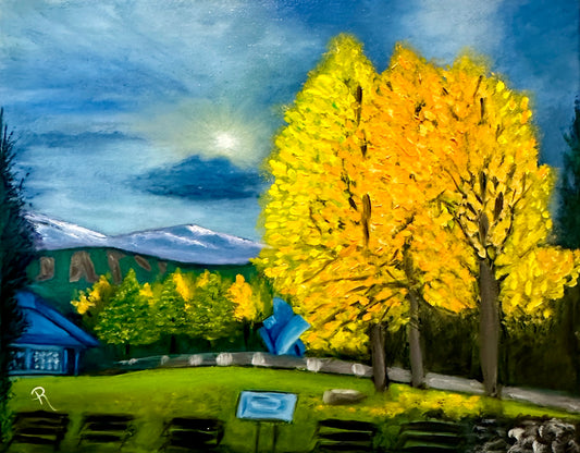 Breckenridge in Fall Oil Painting