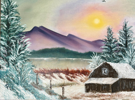 Whispers of Winter Oil Painting