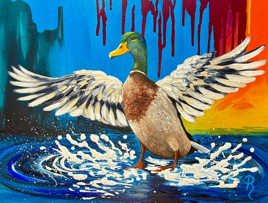 Splashdown Acrylic Painting