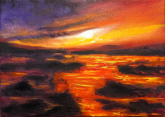 Radiant Dusk Oil Painting