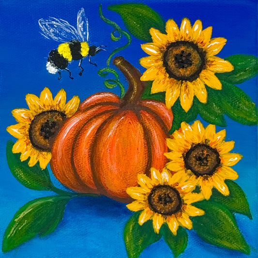 Autumn Joy Acrylic Painting