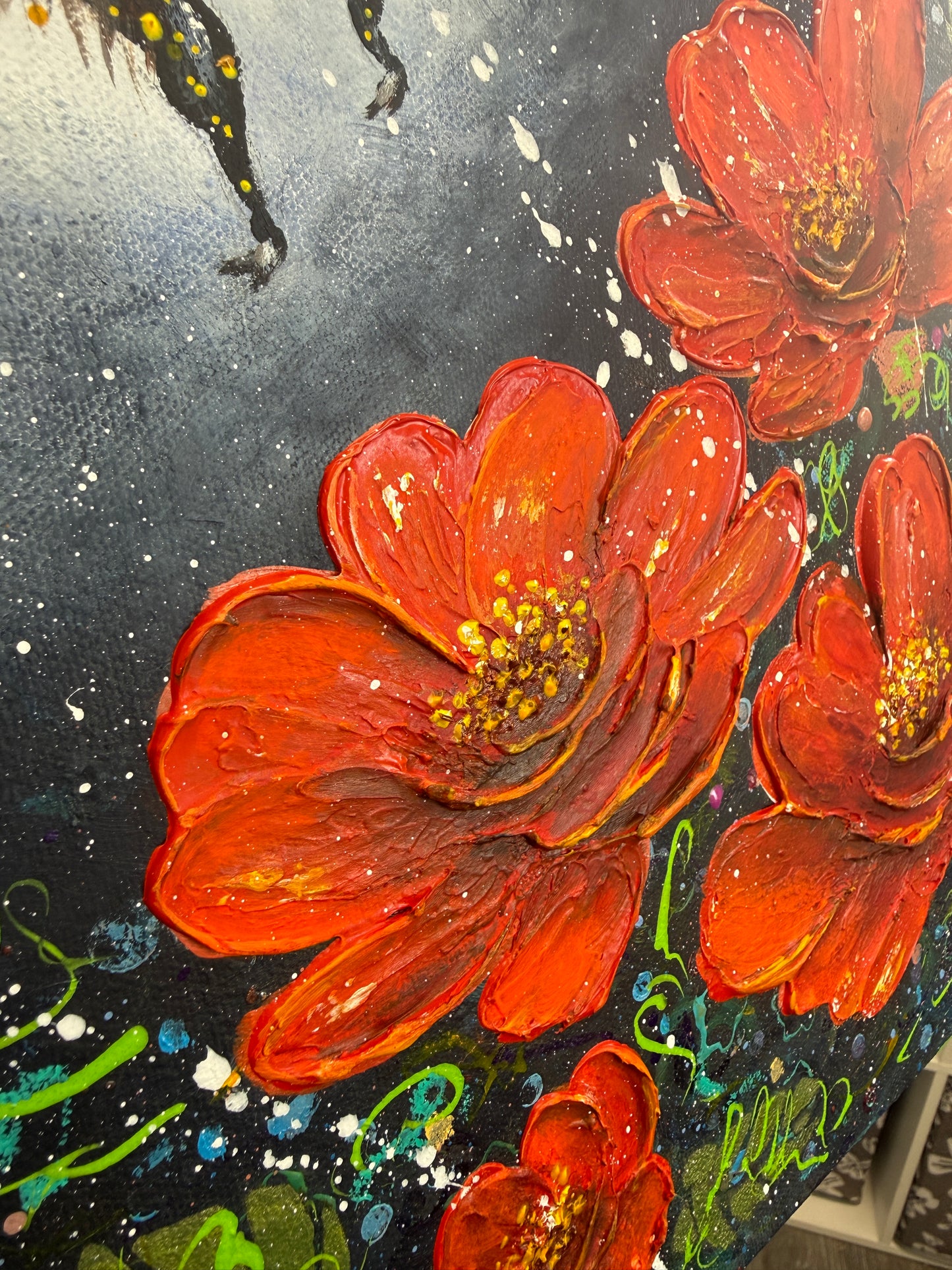 The Last Nectar Acrylic Painting