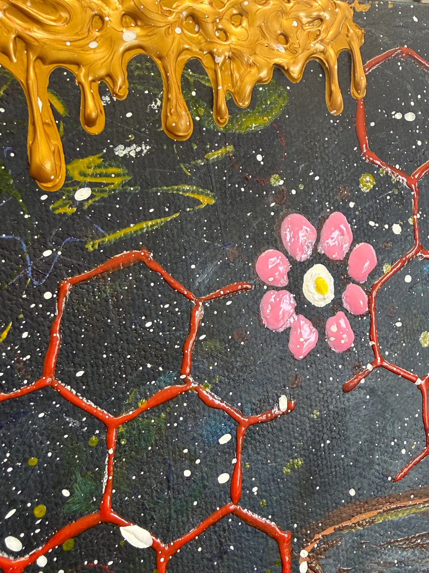 The Last Nectar Acrylic Painting
