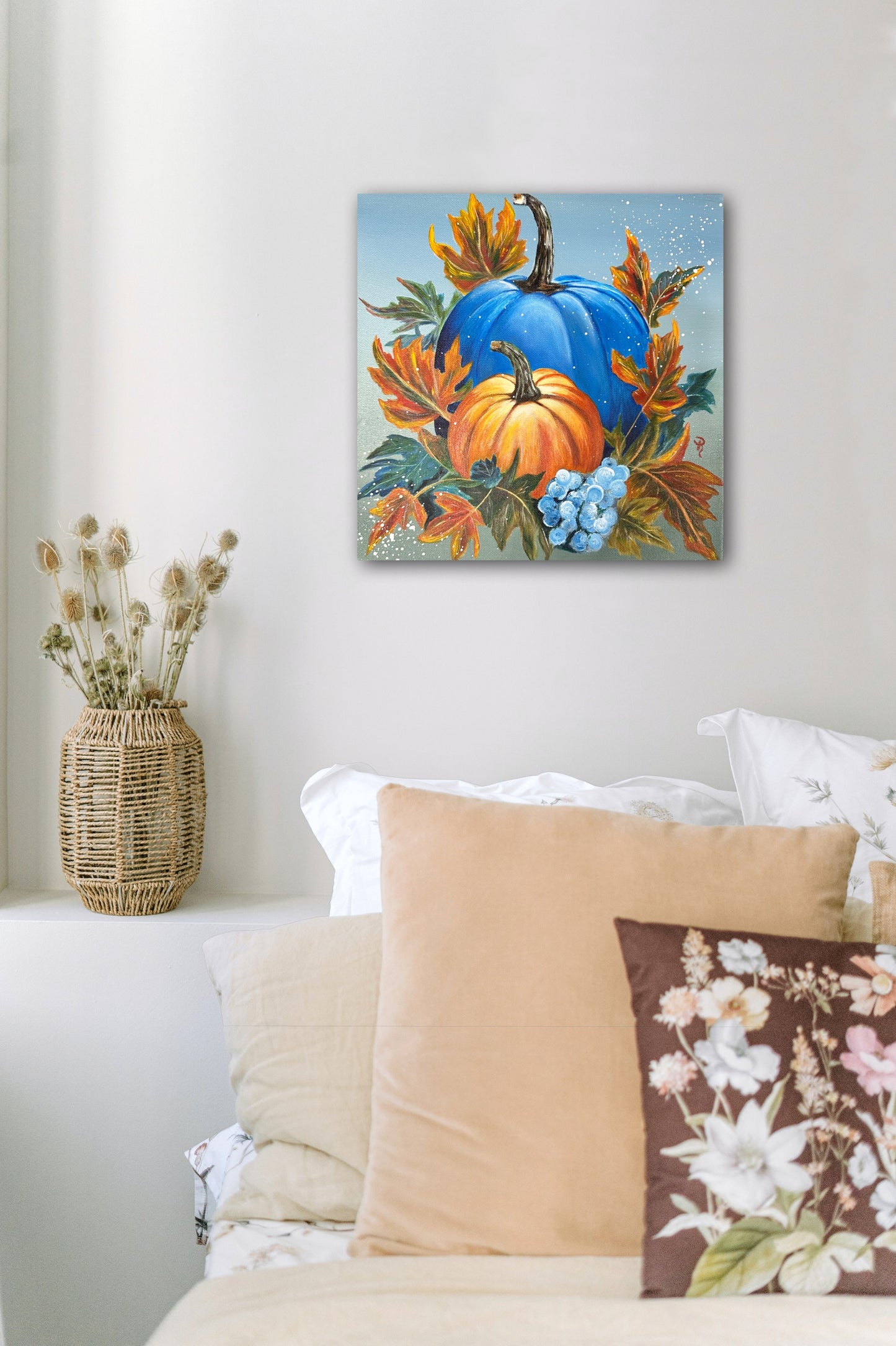 Pumpkin Bliss Acrylic Painting