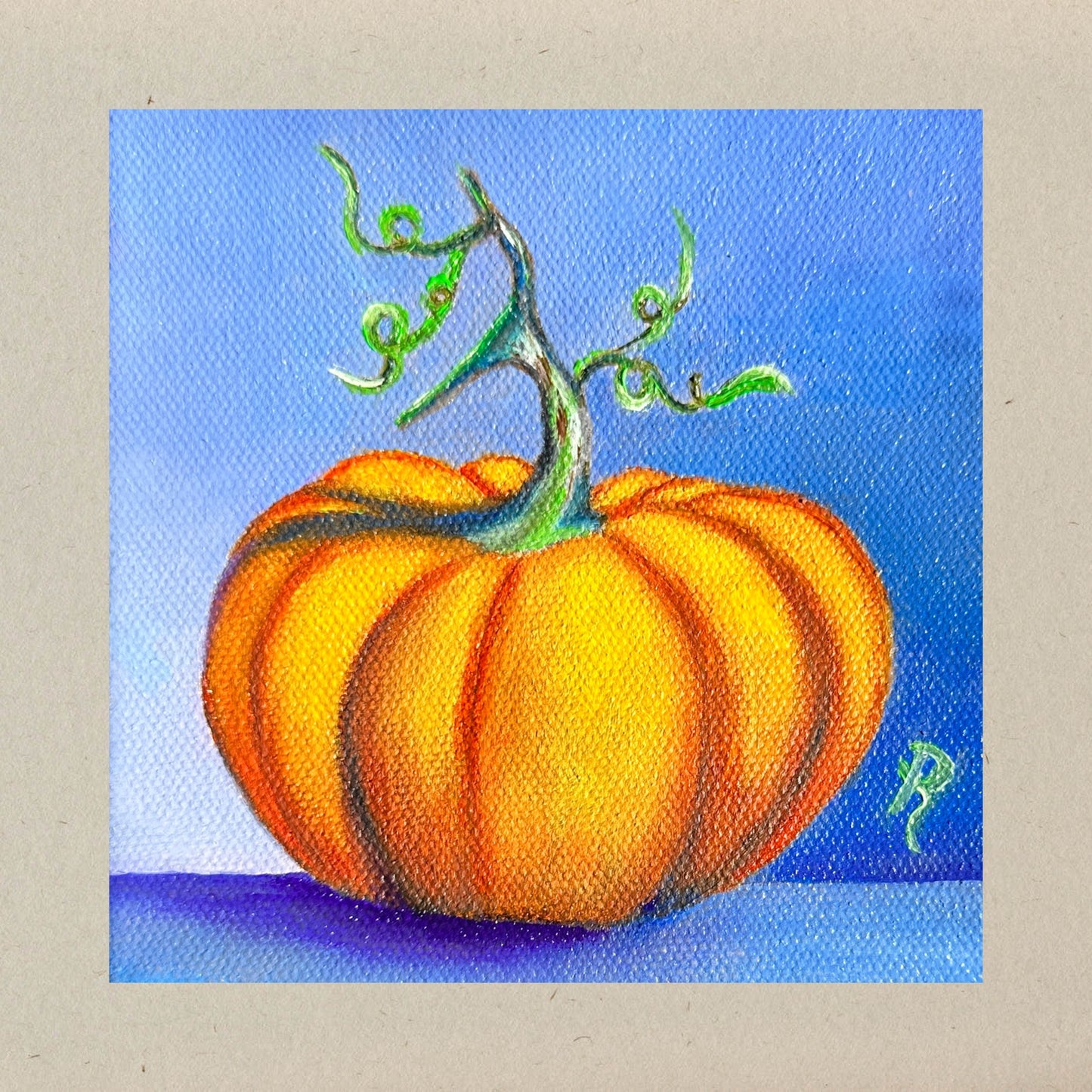 Mystic Pumpkin Oil Painting