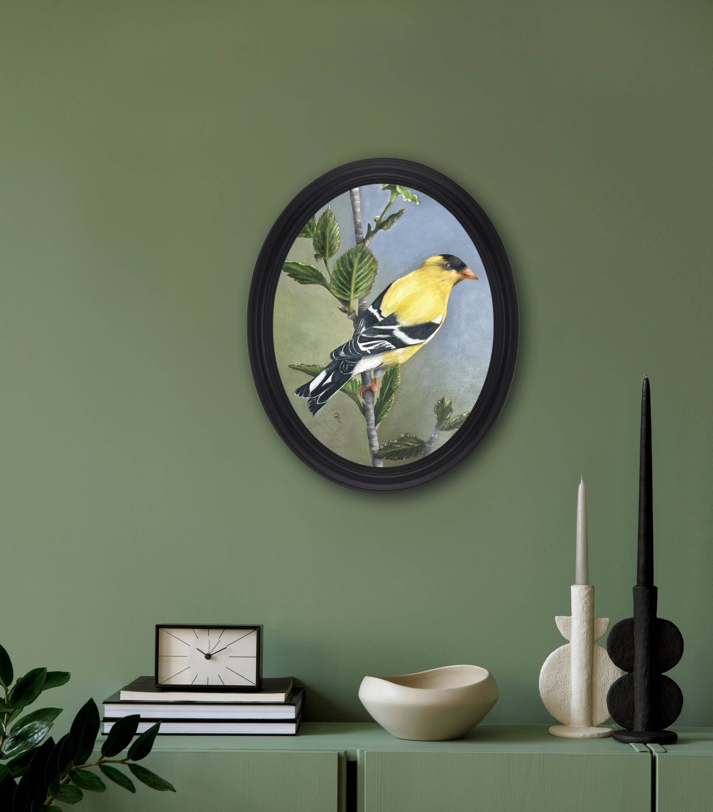 Radiant Goldfinch Oil Painting